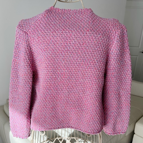 Maje Tweed V Neck Cardigan - Picture 6 of 16